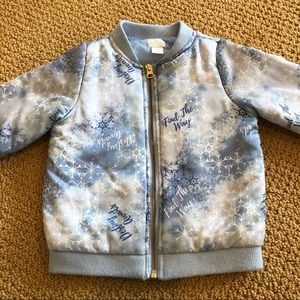 Girls Disney Frozen jacket with zipper size 4